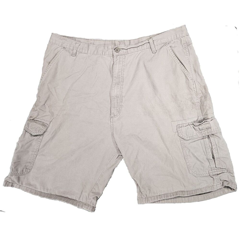 Mens Wrangler Cargo Shorts Beige, pre-owned FAIR to good Condition